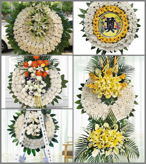 山东青岛莱西市店埠镇沙湾埃村花圈速递