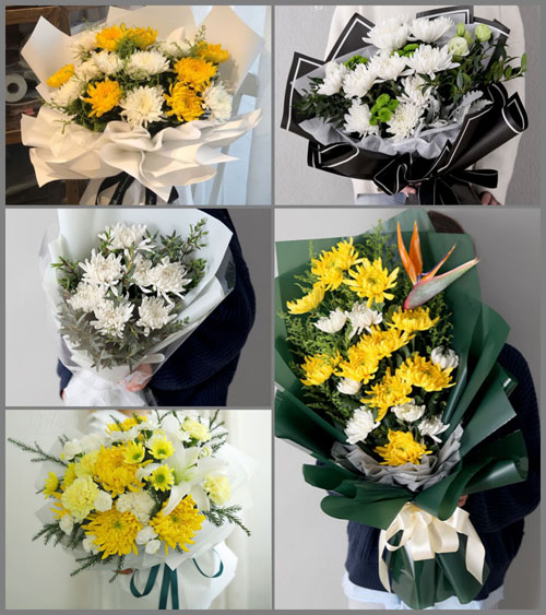 山东青岛莱西市店埠镇沙湾埃村白事花束代送